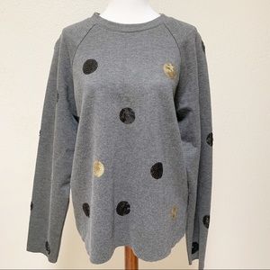 DO + BE | Women’s Grey Sequins Sweater M